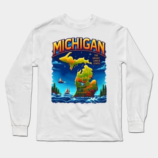 Michigan Lover Long Sleeve T-Shirt